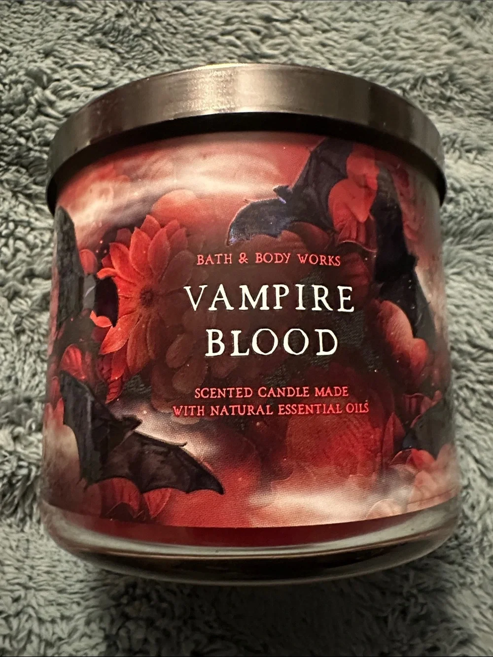 Bath & Body Works Vampire Blood Candle - Red & Black